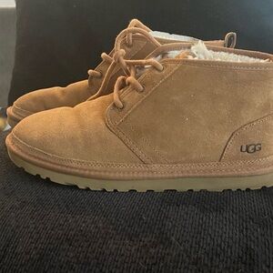 UGG Chestnut Suede Lace-Up Boots